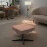 Stressless David Footstool in Fabric, Cross Base