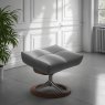Stressless David Footstool in Leather, Signature Base Stressless David Footstool in Leather, Signature Base