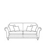 Cleveland 3 Seater Sofa-StandardBk
