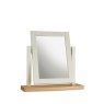 Hampstead Soft Grey and Pale Oak Vanity Mirror