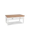 Bentley Designs Montreux Washed Oak and Soft Grey Coffee Table - Turned Leg