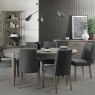 Bentley Designs Monroe Silver Grey 6-8 Dining Table