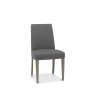 Monroe Silver Grey Upholstered Chair - Slate Grey Fabric (Pair)