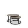 Bentley Designs Monroe Silver Grey Nest of Coffee Tables