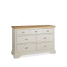 Hampstead Soft Grey and Pale Oak 3 plus 4 Drawer Chest