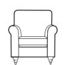 Alstons Upholstery Cleveland Studio Accent Chair