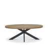 Bentley Designs Ellipse Rustic Oak Coffee Table