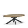 Bentley Designs Ellipse Rustic Oak Coffee Table