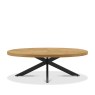 Bentley Designs Ellipse Rustic Oak Large Coffee Table
