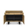 Bentley Designs Ellipse Rustic Oak Narrow Sideboard