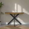 Bentley Designs Ellipse Rustic Oak Console Table