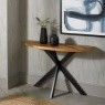 Bentley Designs Ellipse Rustic Oak Console Table