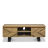 Bentley Designs Ellipse Rustic Oak Entertainment Unit