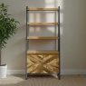 Bentley Designs Ellipse Rustic Oak Open Display Unit