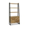 Bentley Designs Ellipse Rustic Oak Open Display Unit