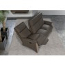Gradi Lotus Large Sofa with 1 side Power Recliner With battery in Leather