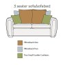 Alstons Upholstery Memphis 3 Seater Sofabed (Pillow Back)