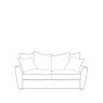 H Collection Hannah 2 Seater Sofa in Fabric