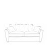 H Collection Hannah 3 Seater Sofa in Fabric
