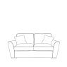 H Collection Hannah 3 Seater Sofa in Fabric