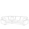 H Collection Hannah Corner Sofa (L2C/RH2) in Fabric
