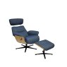 H Collection Elaine Swivel Recliner Footstool