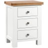 H Collection Arundel 3 Drawer Bedside Painted