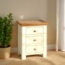 Arundel Ivory 3 Drawer Bedside
