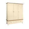 Arundel Ivory Triple Robe With 3 Drawers