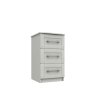 H Collection Avebury 3 Drawer Bedside