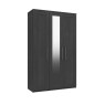 H Collection Avebury Tall 3 Door Robe with Mirror