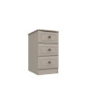 H Collection Horton 3 Drawer Bedside