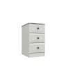 H Collection Horton 3 Drawer Bedside
