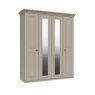 H Collection Horton 4 Door Robe with 2 Mirrors