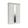 H Collection Horton Tall 3 Door Robe with Mirror