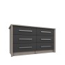 H Collection Foxbury 3 Drawer Double Chest