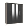 Foxbury 4 Door Robe with 2 Mirrors Foxbury 4 Door Robe with 2 Mirrors
