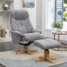Elodie Swivel Recliner in Fabric